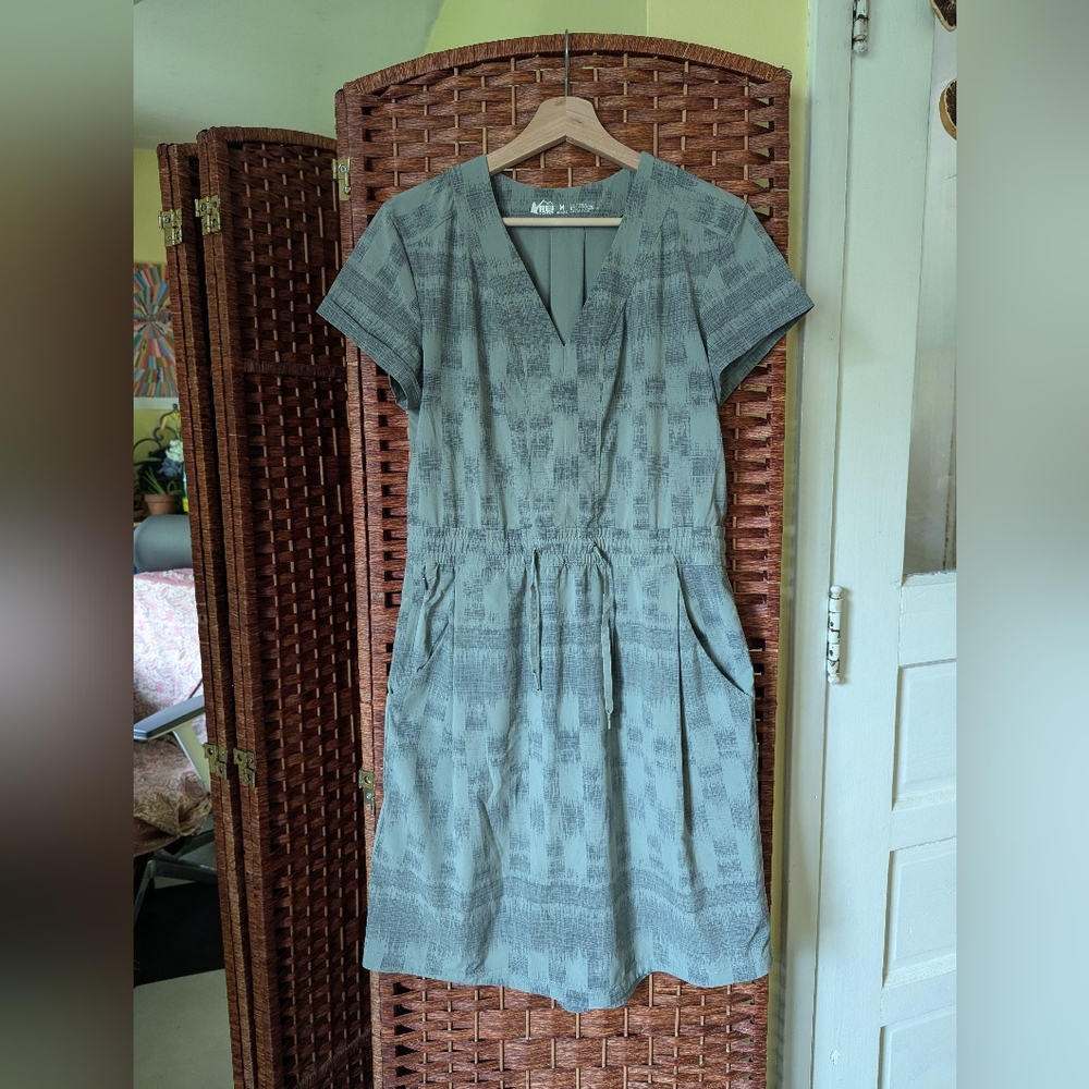 REI Aoraki Travel Dress sage green